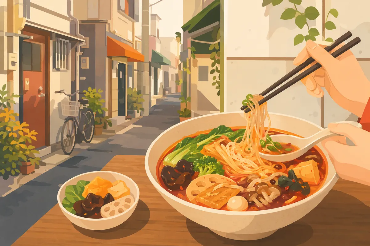 その他のエリアの麻辣湯(マーラータン)イメージイラスト