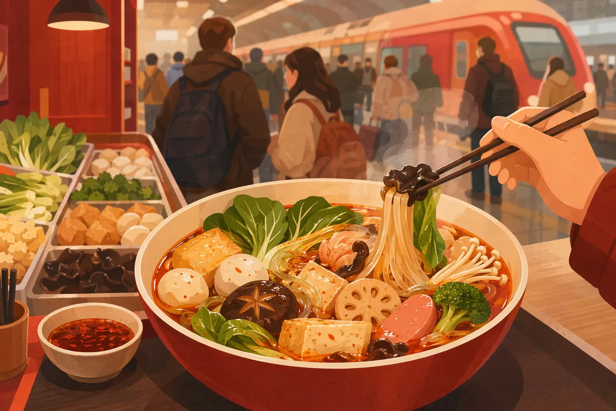 大宮・浦和エリアの麻辣湯(マーラータン)イメージイラスト