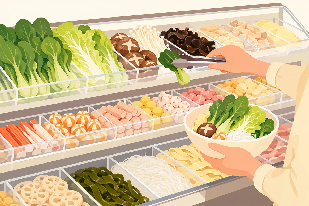 栄・久屋大通エリアの麻辣湯(マーラータン)イメージイラスト