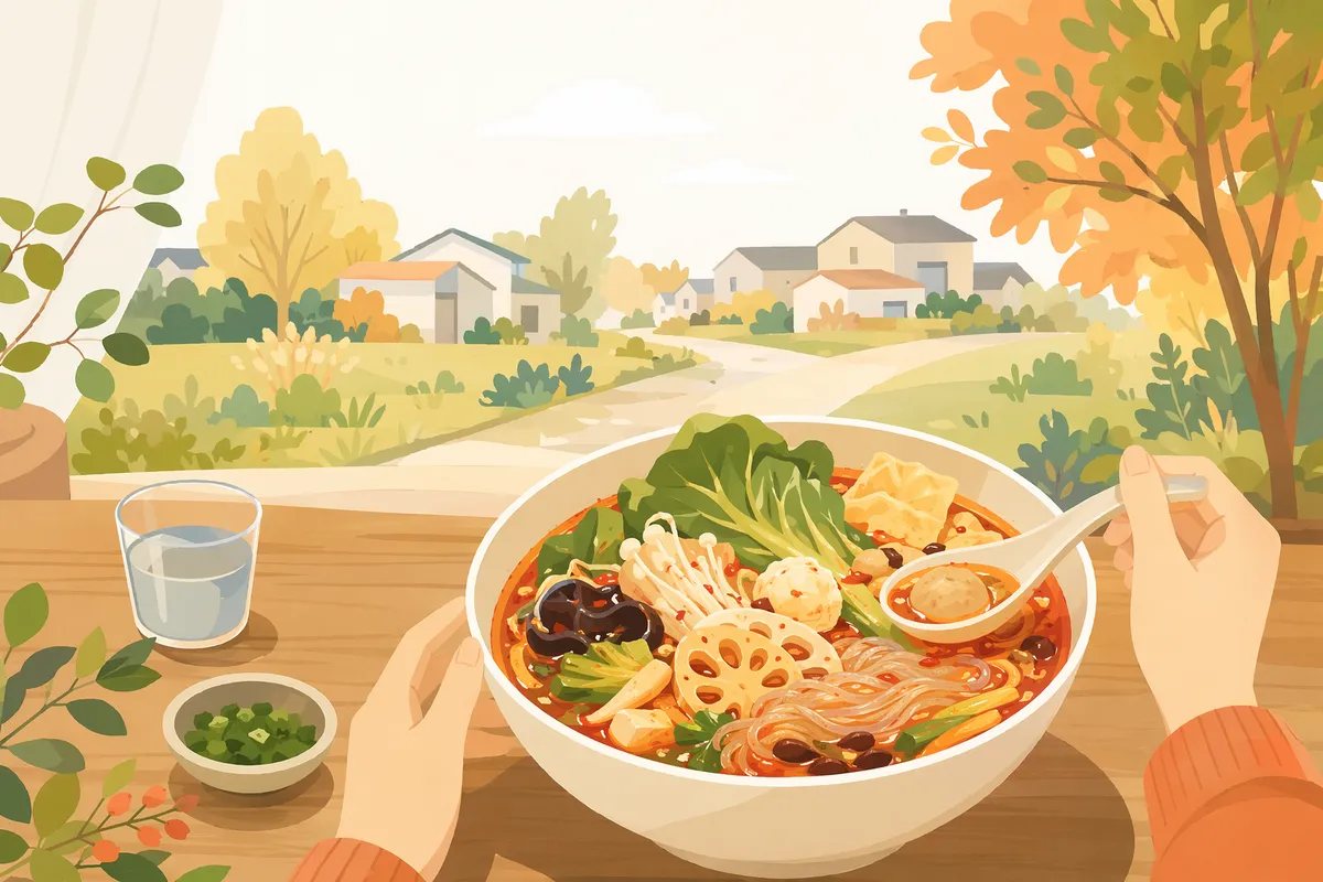 その他のエリアの麻辣湯(マーラータン)イメージイラスト