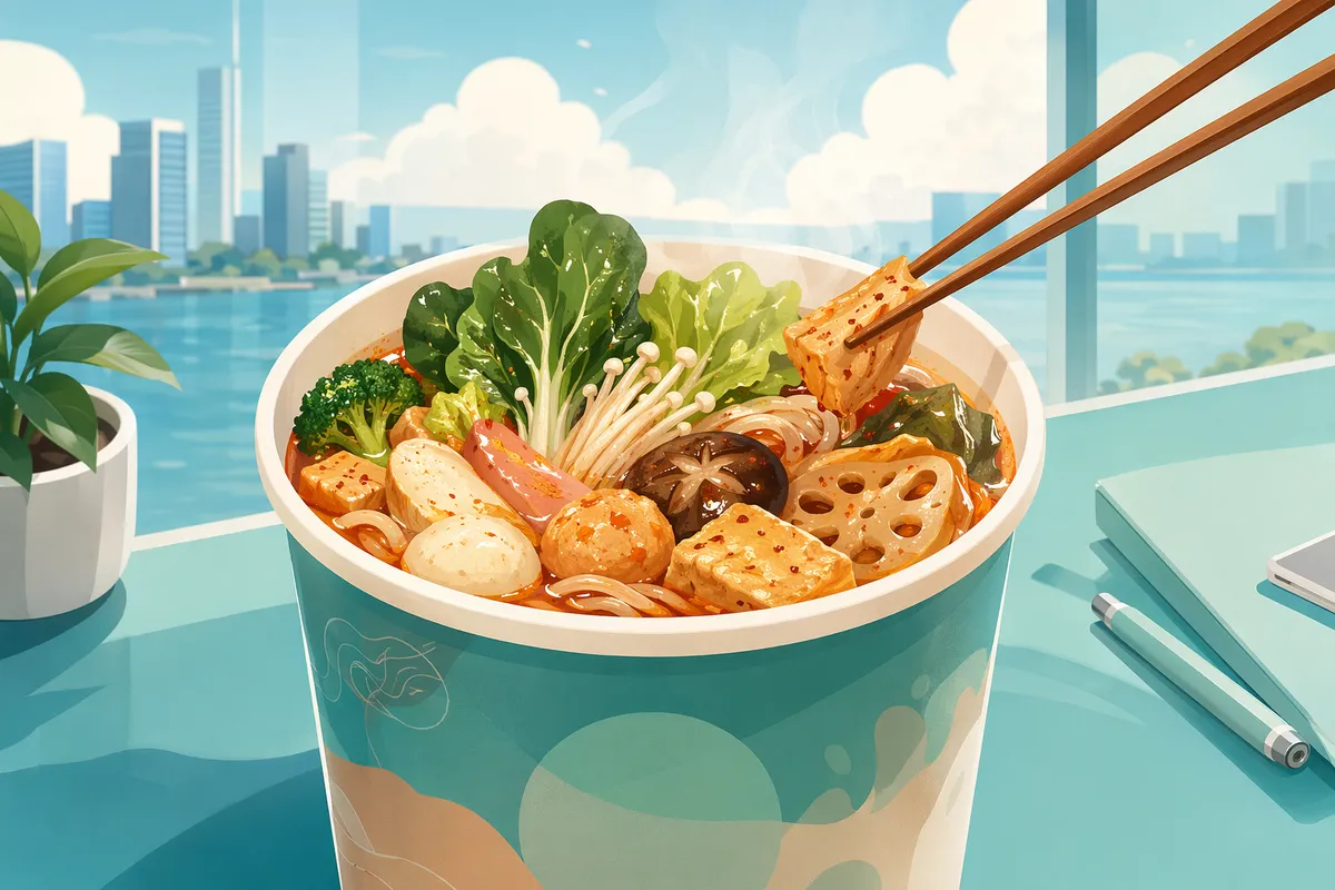 海浜幕張・幕張エリアの麻辣湯（マーラータン）イメージイラスト