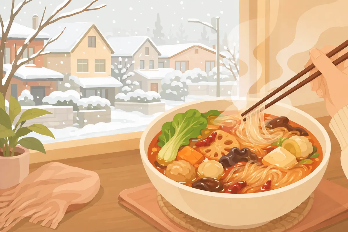 その他のエリアの麻辣湯(マーラータン)イメージイラスト