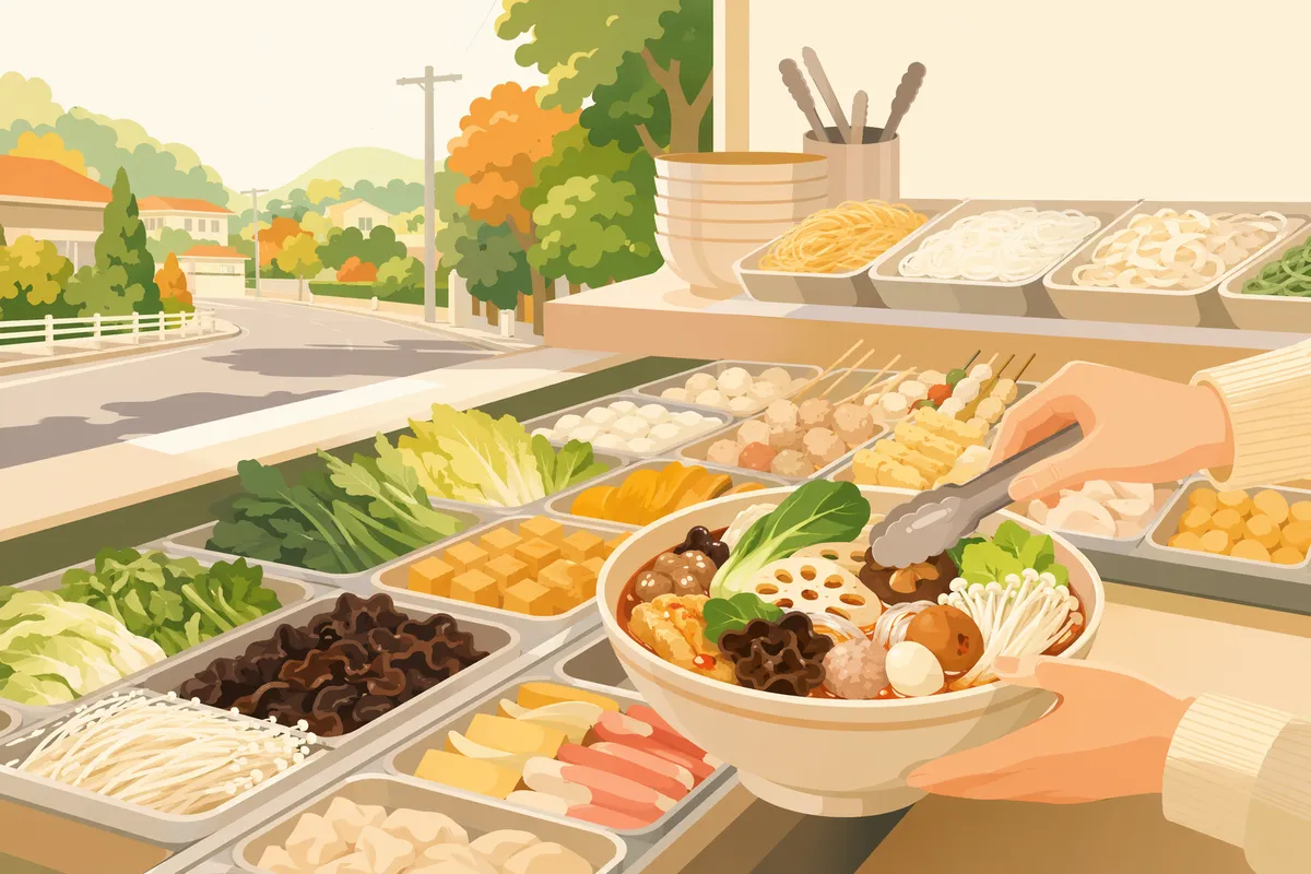 その他のエリアの麻辣湯(マーラータン)イメージイラスト