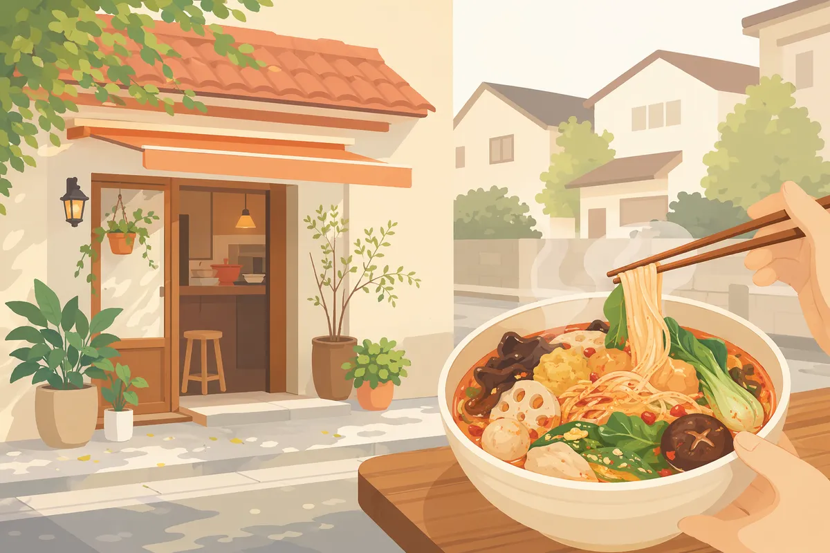 その他のエリアの麻辣湯(マーラータン)イメージイラスト