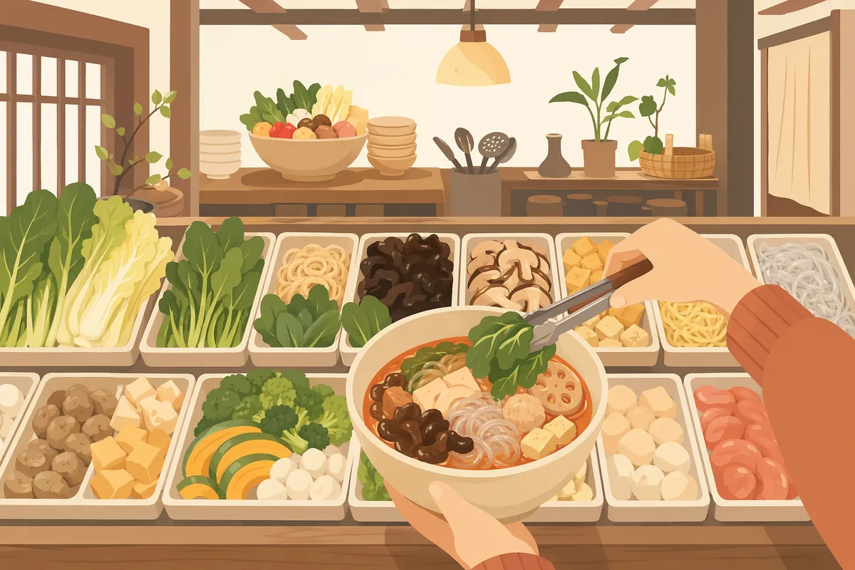 その他のエリアの麻辣湯（マーラータン）イメージイラスト